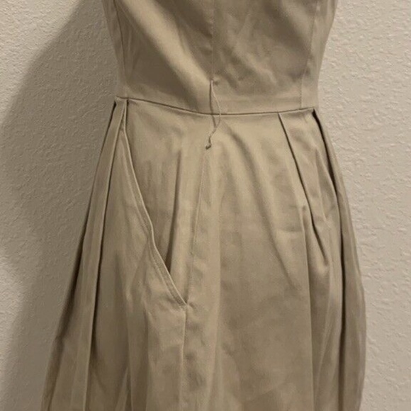 White House Black Market Tan Princess Rockabilly Sun Dress Women's Size 00 - Picture 6 of 14